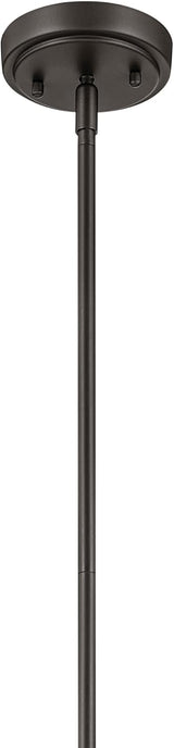Kichler Lighting Everly 17.75" 1 Light Hour Glass Pendant Clear Glass Olde Bronze 42047OZ