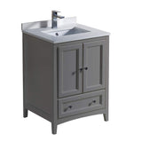 Fresca FCB2024GR-CWH-U Gray Bathroom Cabinet