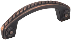 Jeffrey Alexander Z260-3DBAC 3" Center-to-Center Brushed Oil Rubbed Bronze Rope Rhodes Cabinet Pull