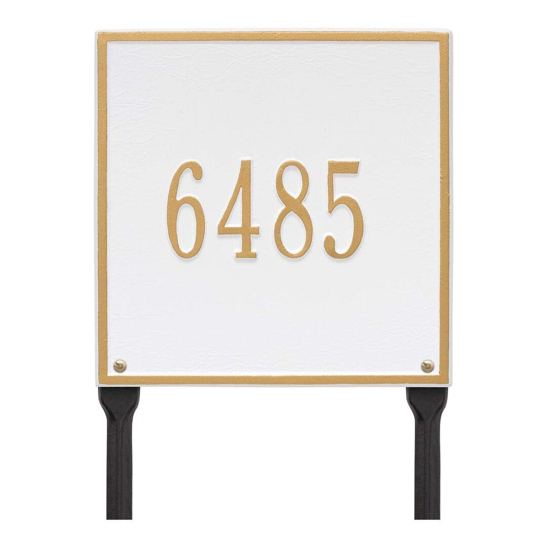 Whitehall 2113WG - Personalized Square Plaque - Standard - Lawn - 1 line