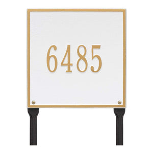 Whitehall 2113WG - Personalized Square Plaque - Standard - Lawn - 1 line