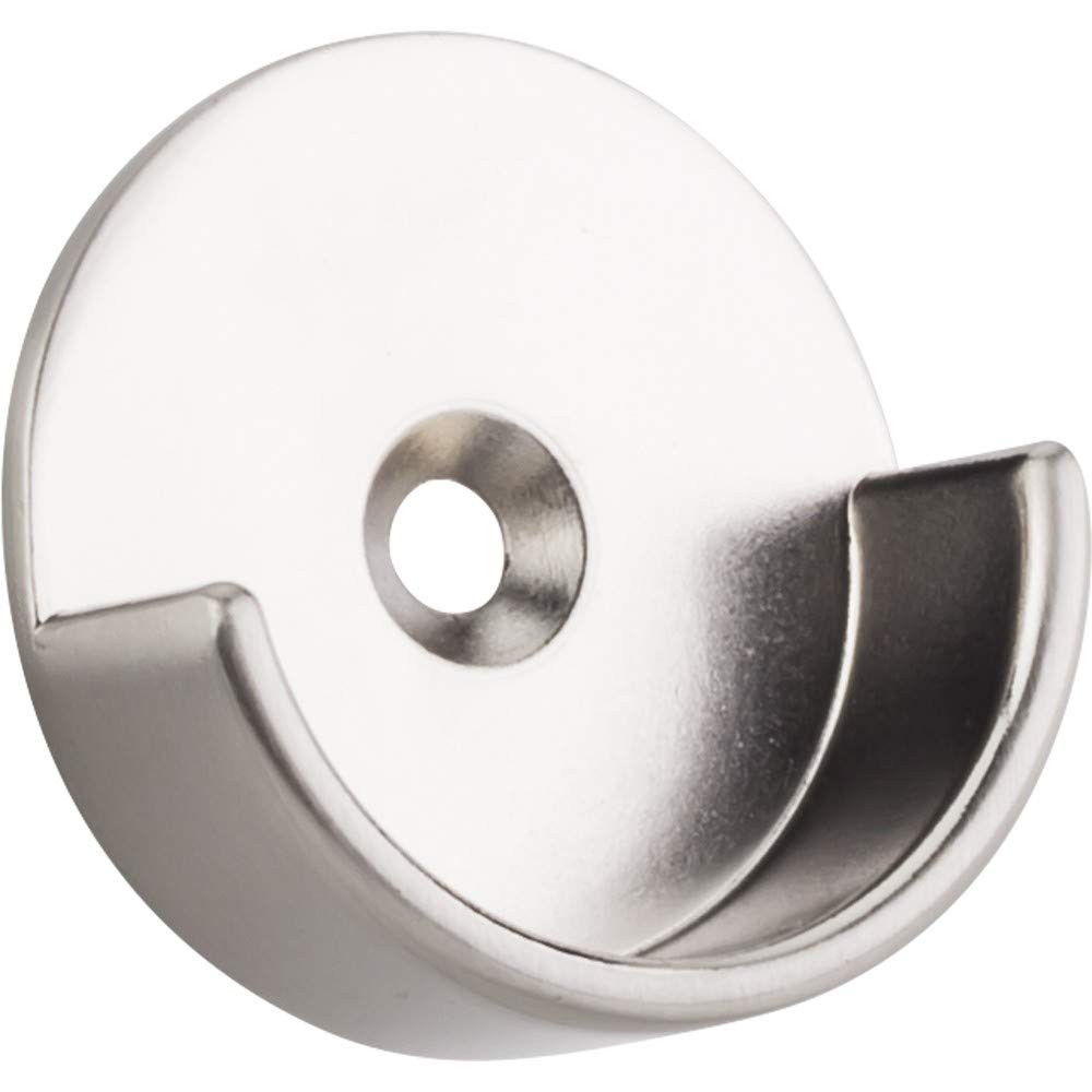 Hardware Resources M7340-SN Satin Nickel Open Knock-In Mounting Bracket for 1-5/16" Round Closet Rods