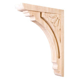 Hardware Resources COR5-4ALD 2" W x 10-11/16" D x 14" H Alder Art Deco Corbel