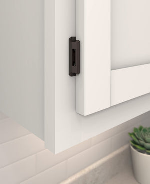 Amerock Cabinet Hinge 1/2 inch (13 mm) Overlay Hinge Oil Rubbed Bronze 2 Pack Self-Closing Hinge Partial Wrap Hinge Cabinet Door Hinge