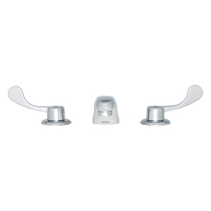 Gerber GC044154 Chrome Commercial Two Handle Widespread Lavatory Faucet W/ Wrist BL...