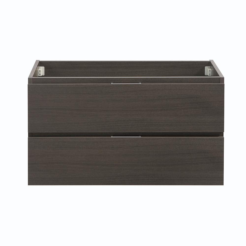 Fresca FCB8336GG Fresca Valencia 36" Dark Slate Gray Wall Hung Modern Bathroom Cabinet