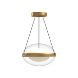 Kuzco PD76312-BG/OP VIRGO 12" PENDANT BRUSHED GOLD OPAL GLASS 120" WIRE 120V TRIAC/ELV LED 3000K 90CRI 29W
