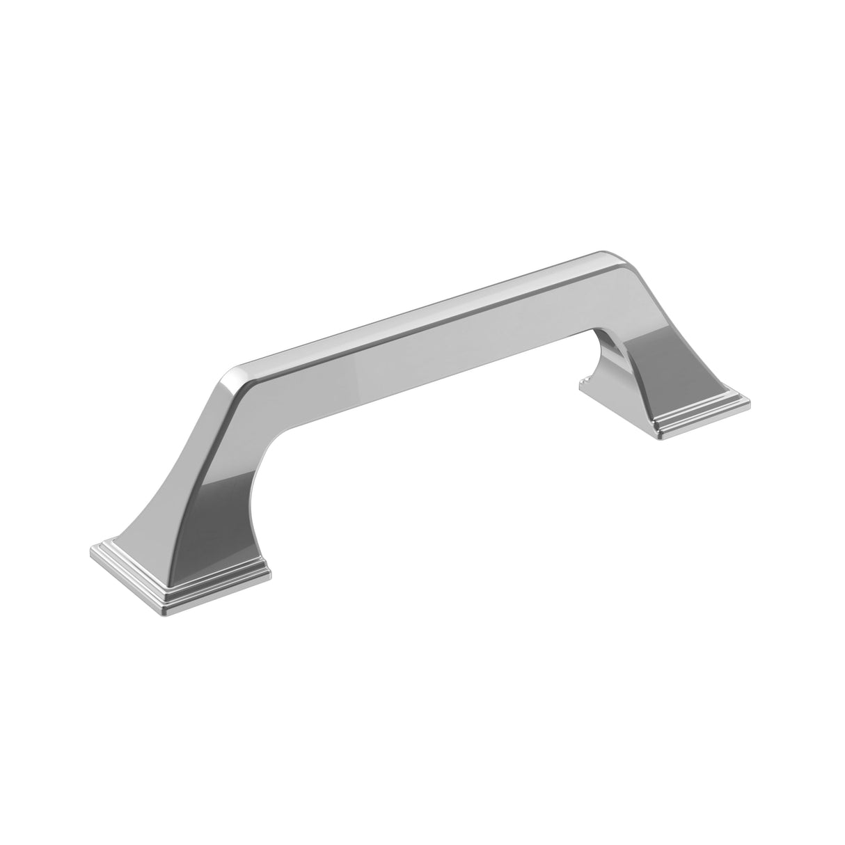 Amerock Cabinet Pull Polished Chrome 3-3/4 inch (96 mm) Center-to-Center Exceed 1 Pack Drawer Pull Cabinet Handle Cabinet Hardware