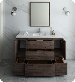 Fresca FVN31-123012ACA-FC Fresca Formosa 54" Floor Standing Modern Bathroom Vanity w/ Mirror