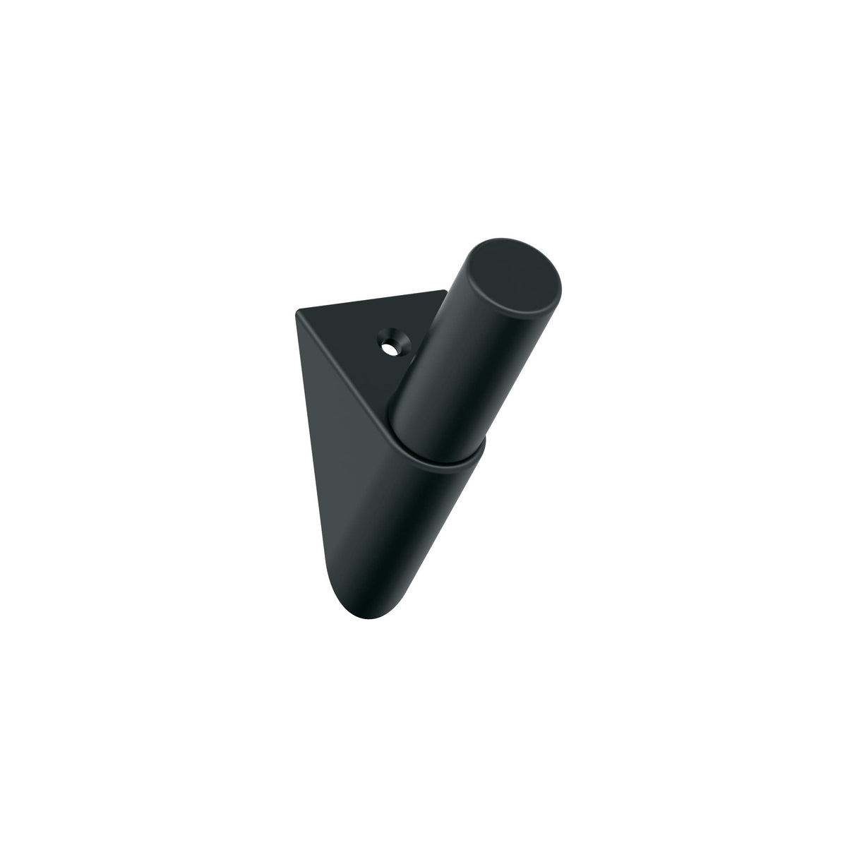 Amerock HBX37011MB Acclivity Single Prong Decorative Wall Hook Matte Black Hook for Coats, Hats, Backpacks, Bags Hooks for Bathroom, Bedroom, Closet, Entryway, Laundry Room, Office
