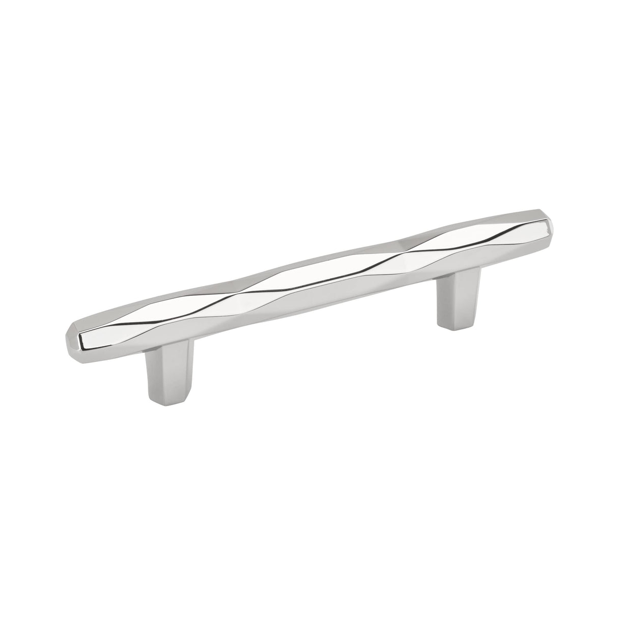 Amerock Cabinet Pull Polished Chrome 3-3/4 inch (96 mm) Center to Center St. Vincent 1 Pack Drawer Pull Drawer Handle Cabinet Hardware