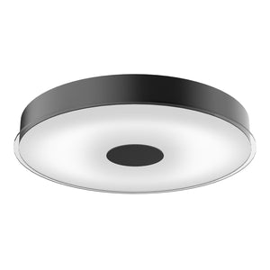 Kuzco FM7620-BK PARKER 20" FLUSH MOUNT BLACK 42W 120VAC LED 3000K 90CRI