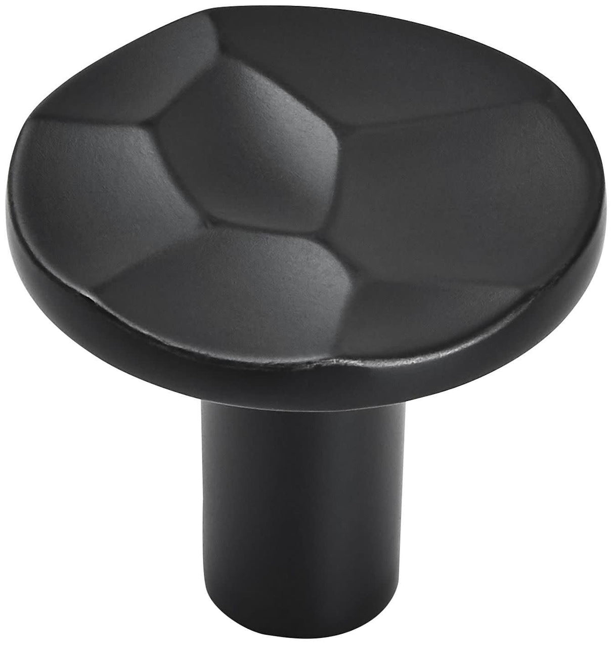 Amerock Cabinet Knob Matte Black 1-3/16 inch (30 mm) Diameter Kamari 1 Pack Drawer Knob Cabinet Hardware