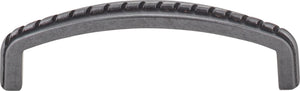 Elements Z118-96BNBDL 96 mm Center-to-Center Brushed Pewter Rope Detailed Cypress Cabinet Pull