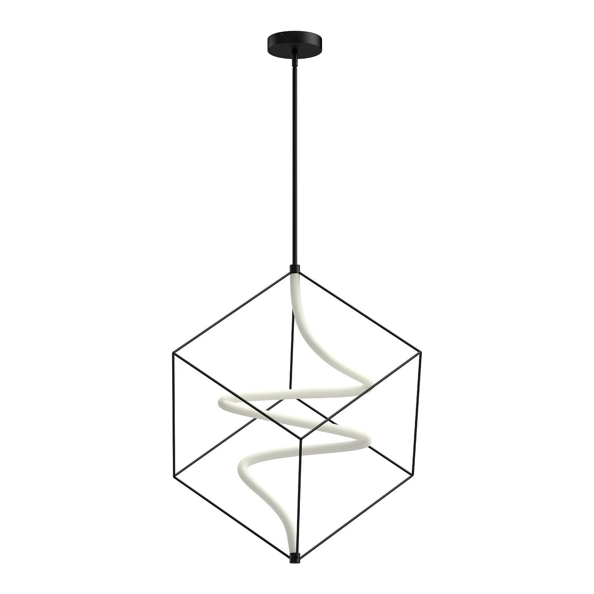 Kuzco PD29226-BK SCRIPT 26" PENDANT TEXTURED BLACK 120V TRIAC/ELV LED 3000K 90CRI 27W