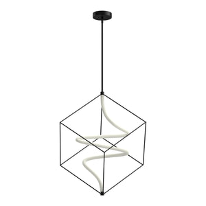 Kuzco PD29226-BK SCRIPT 26" PENDANT TEXTURED BLACK 120V TRIAC/ELV LED 3000K 90CRI 27W