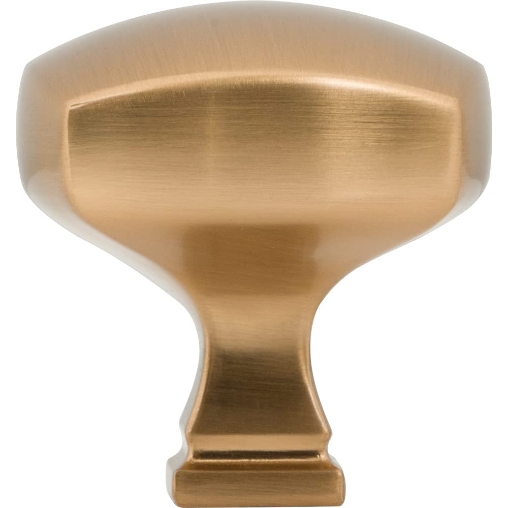 Jeffrey Alexander 278L-SBZ 1-3/8" Overall Length Satin Bronze Square Audrey Cabinet Knob