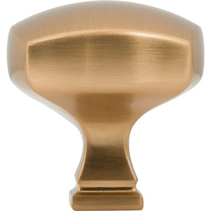 Jeffrey Alexander 278L-SBZ 1-3/8" Overall Length Satin Bronze Square Audrey Cabinet Knob