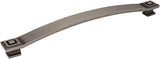 Jeffrey Alexander 585-12DP 12" Center-to-Center Distressed Pewter Square Delmar Appliance Handle