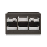 Fresca FCB8448GG-D Fresca Valencia 48" Dark Slate Gray Free Standing Double Sink Modern Bathroom Cabinet