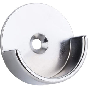 Hardware Resources M7340-CH Chrome Open Knock-In Mounting Bracket for 1-5/16
