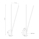 Kuzco WS13748-BN LED LINEAR WALL LEVER -S 16W BN