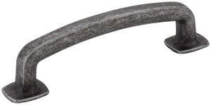Jeffrey Alexander MO6373SIM-D 96 mm Center-to-Center Distressed Antique Silver Belcastel 1 Cabinet Pull