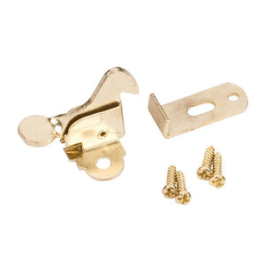 Hardware Resources EC01-PB Polished Brass Elbow Catch Polybagged with Screws