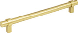 Jeffrey Alexander 5192BG 192 mm Center-to-Center Brushed Gold Key Grande Cabinet Bar Pull