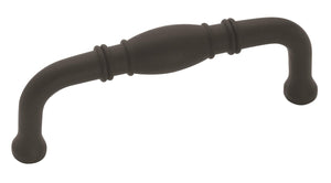 Amerock Cabinet Pull Matte Black 3 inch (76 mm) Center to Center Granby 1 Pack Drawer Pull Drawer Handle Cabinet Hardware