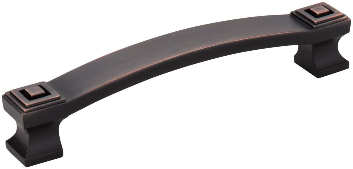 Jeffrey Alexander 585-128DBAC 128 mm Center-to-Center Brushed Oil Rubbed Bronze Square Delmar Cabinet Pull