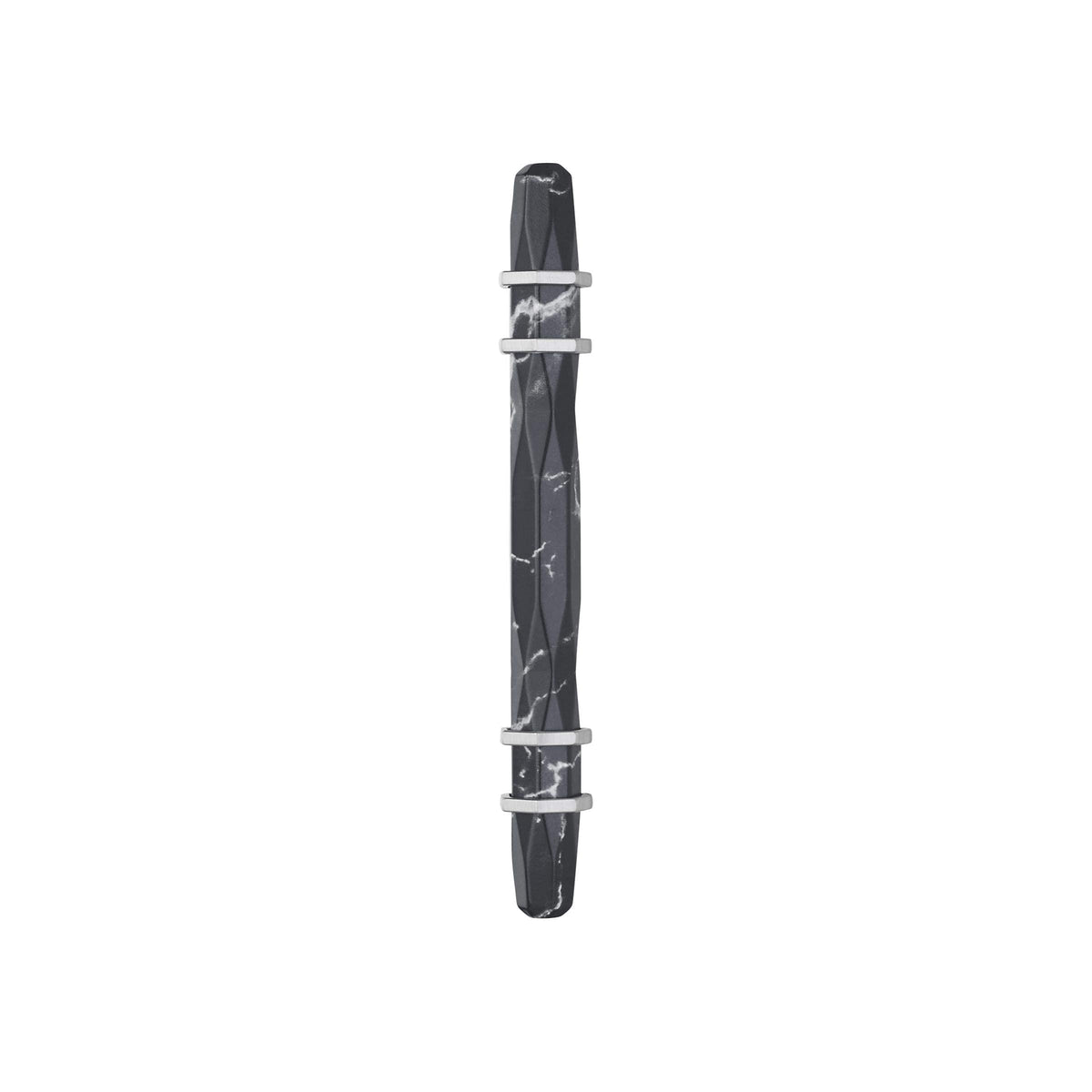 Amerock BP36648MBKG10 Carrione Cabinet Pull, 3-3/4 in (96 mm) Center-to-Center, Marble Black/Satin Nickel