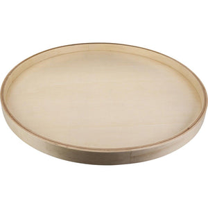Hardware Resources BLSR24-S 24" Round Banded Wood Lazy Susan Shelf with Swivel
