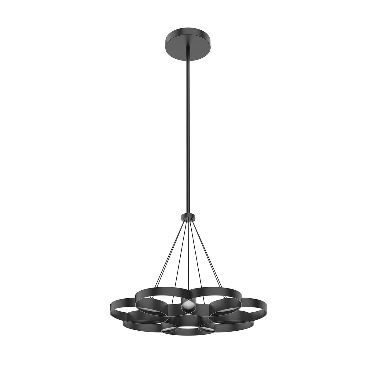 Kuzco CH90826-BK MAESTRO 26" CHANDELIER BLACK 50W 120VAC WITH LED DRIVER 3000K 90CRI