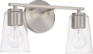 Capital Lighting 148621BN-537 Portman 2 Light Vanity Brushed Nickel