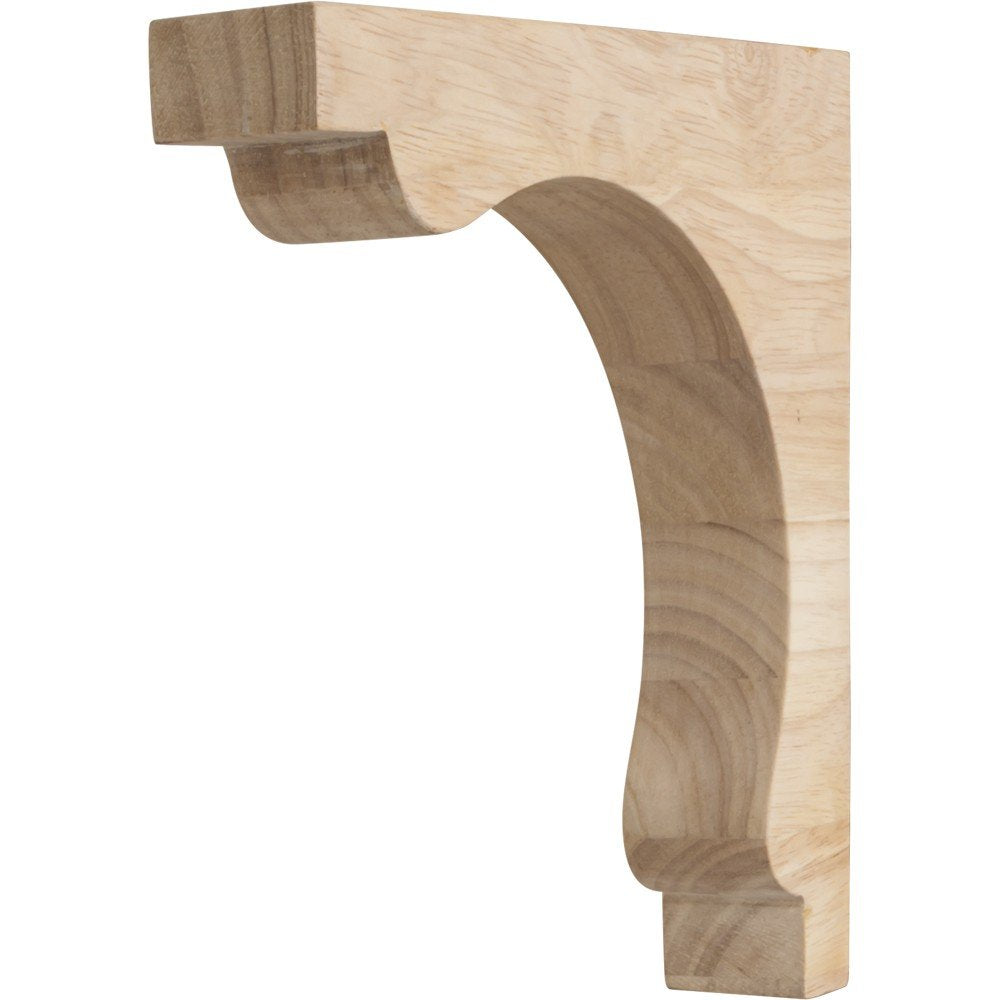 Hardware Resources COR28-2OK 1-1/2" W x 10" D x 10" H Oak Square End Corbel