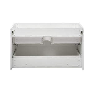 Fresca FCB8336WH Fresca Valencia 36" Glossy White Wall Hung Modern Bathroom Cabinet