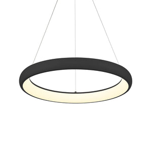Kuzco PD82724-BK CORTANA 24" PD Black 120V TRIAC/ELV LED 3000K 90CRI 42W