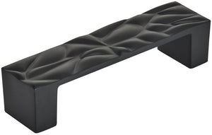 Amerock Cabinet Pull Matte Black 3-3/4 inch (96 mm) Center to Center Calathea 1 Pack Drawer Pull Drawer Handle Cabinet Hardware
