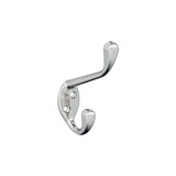 Amerock H5545126 Noble Double Prong Decorative Wall Hook Polished Chrome Hook for Coats, Hats, Backpacks, Bags Hooks for Bathroom, Bedroom, Closet, Entryway, Laundry Room, Office