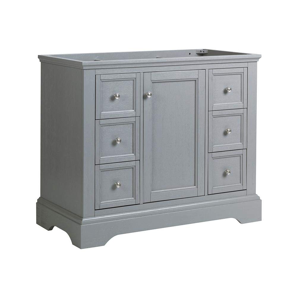 Fresca FCB2440GRV Fresca Windsor 40" Gray Textured Traditional Bathroom Cabinet