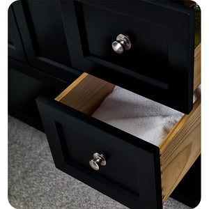 Fresca FVN2336BL Fresca Manchester 36" Black Traditional Bathroom Vanity w/ Mirror