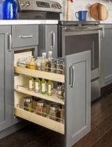 Hardware Resources DBPO-8SC 8" "No Wiggle" Soft-close Under Drawer Base Pullout