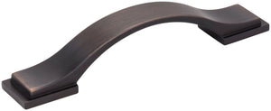 Jeffrey Alexander 80152-96DBAC 96 mm Center-to-Center Brushed Oil Rubbed Bronze Strap Mirada Cabinet Pull
