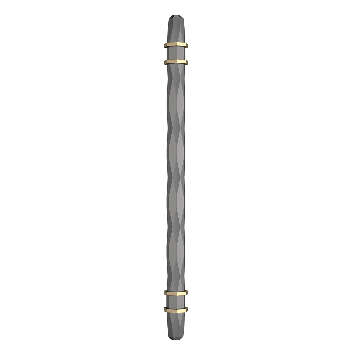 Amerock Cabinet Pull Black Chrome/Golden Champagne 8 inch (203 mm) Center-to-Center London 1 Pack Drawer Pull Drawer Handle Cabinet Hardware