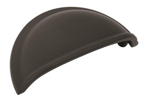 Amerock Cabinet Cup Pull Matte Black 3 inch (76 mm) Center to Center Cup Pulls 1 Pack Drawer Pull Drawer Handle Cabinet Hardware