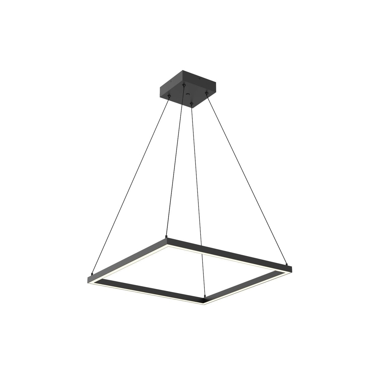 Kuzco PD88124-BK PIAZZA 24" PENDANT BK TEXTURED DOWN ONLY DUO CANOPY 930 TRIAC 120 52W