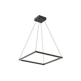 Kuzco PD88124-BK PIAZZA 24" PENDANT BK TEXTURED DOWN ONLY DUO CANOPY 930 TRIAC 120 52W
