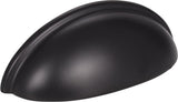 Elements 2981MB 3" Center-to-Center Matte Black Florence Cabinet Cup Pull