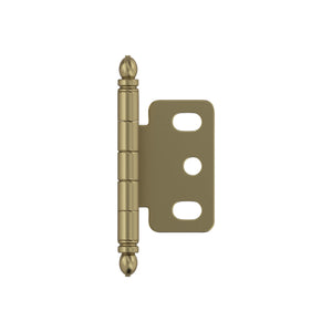 Amerock PK3180TBBBZ Cabinet Hinge 3/4 in. (19 mm) Door Thickness Full Inset Partial Wrap Ball Tip Golden Champagne Kitchen Cabinet Door Hinge Single Hinge Functional Hardware